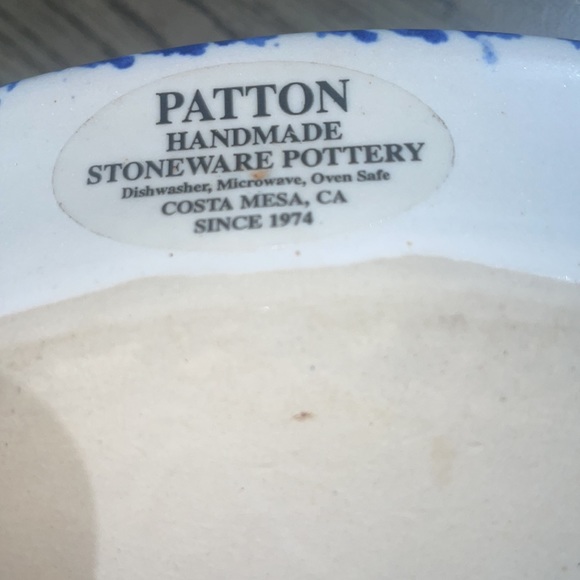 Patton Handmade Stoneware Pottery 7.5” Chip/Dip Platter - Picture 3 of 4